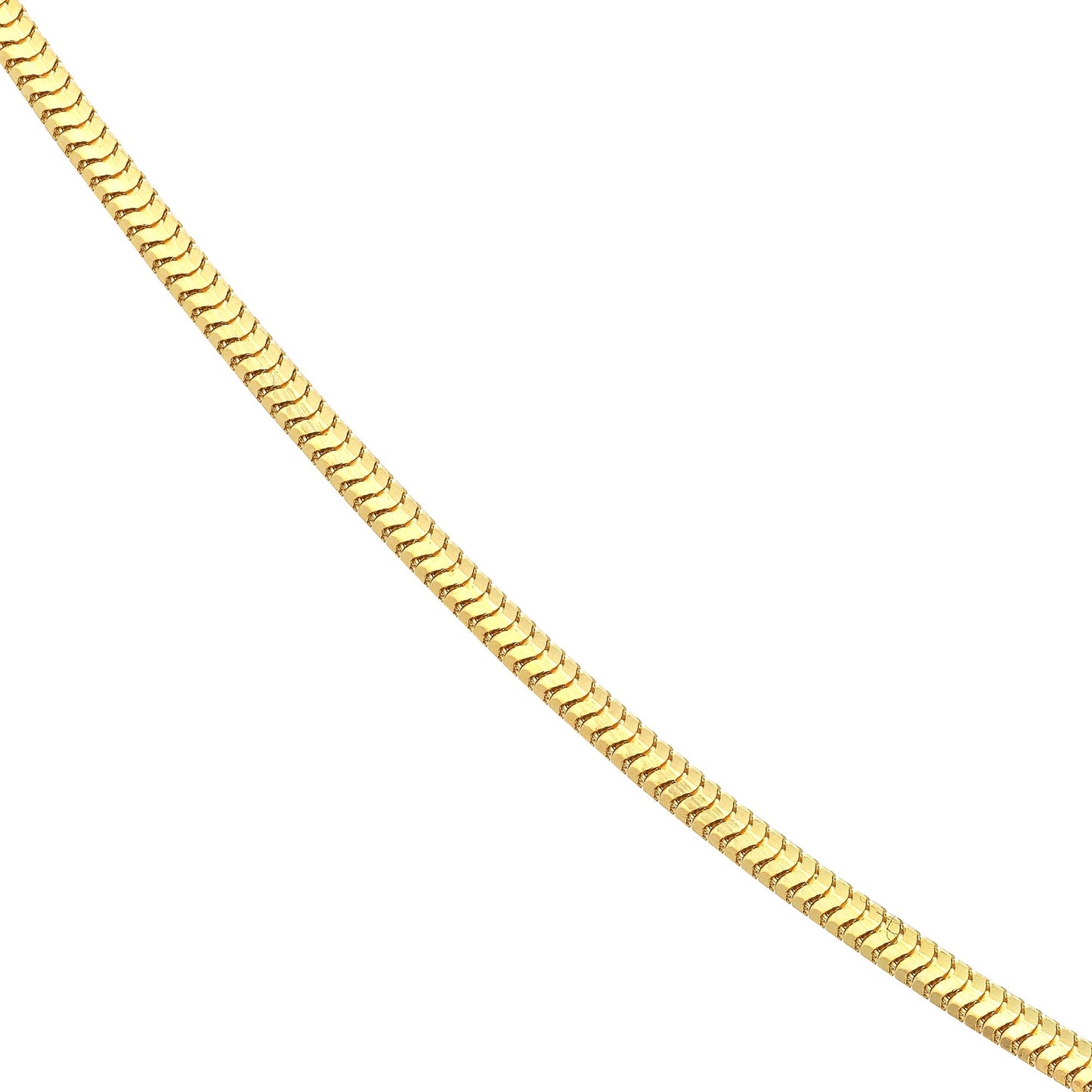 18K GOLD FILLED 1MM SMOOTH SNAKE BOX CHAIN
